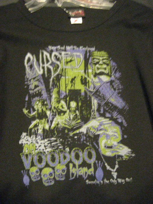 Cursed on Voodoo Island t-shirt