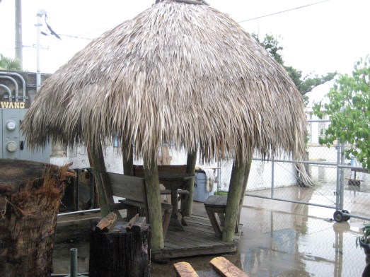 Thatched tiki hut